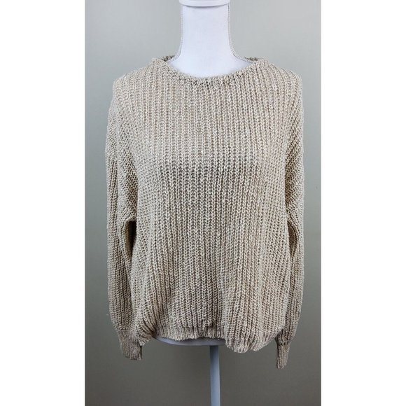 Green Label Relaxing United Arrows Knit Sweater Beige One Size - Picture 1 of 5